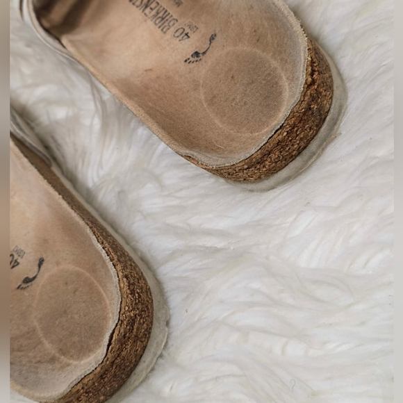 Birkenstock Ibiza White Birko-Flor Slide Slip On Sandals Womans Size 40🌴✌️ - Picture 5 of 6